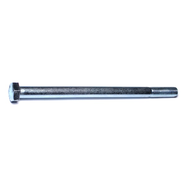 Midwest Fastener Grade 5, 1/2"-20 Hex Head Cap Screw, Zinc Plated Steel, 8 in L, 25 PK 00554 - main